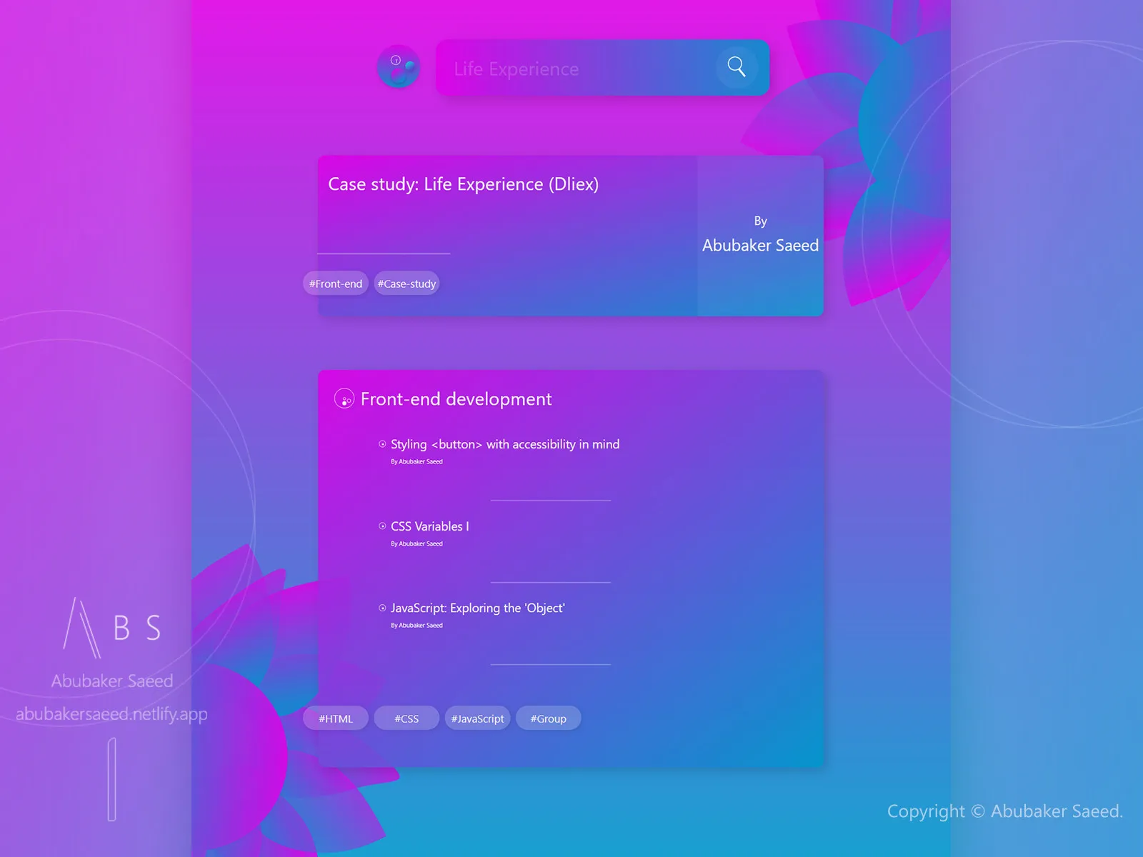 Life experience (dliex) ePink - desktop preview